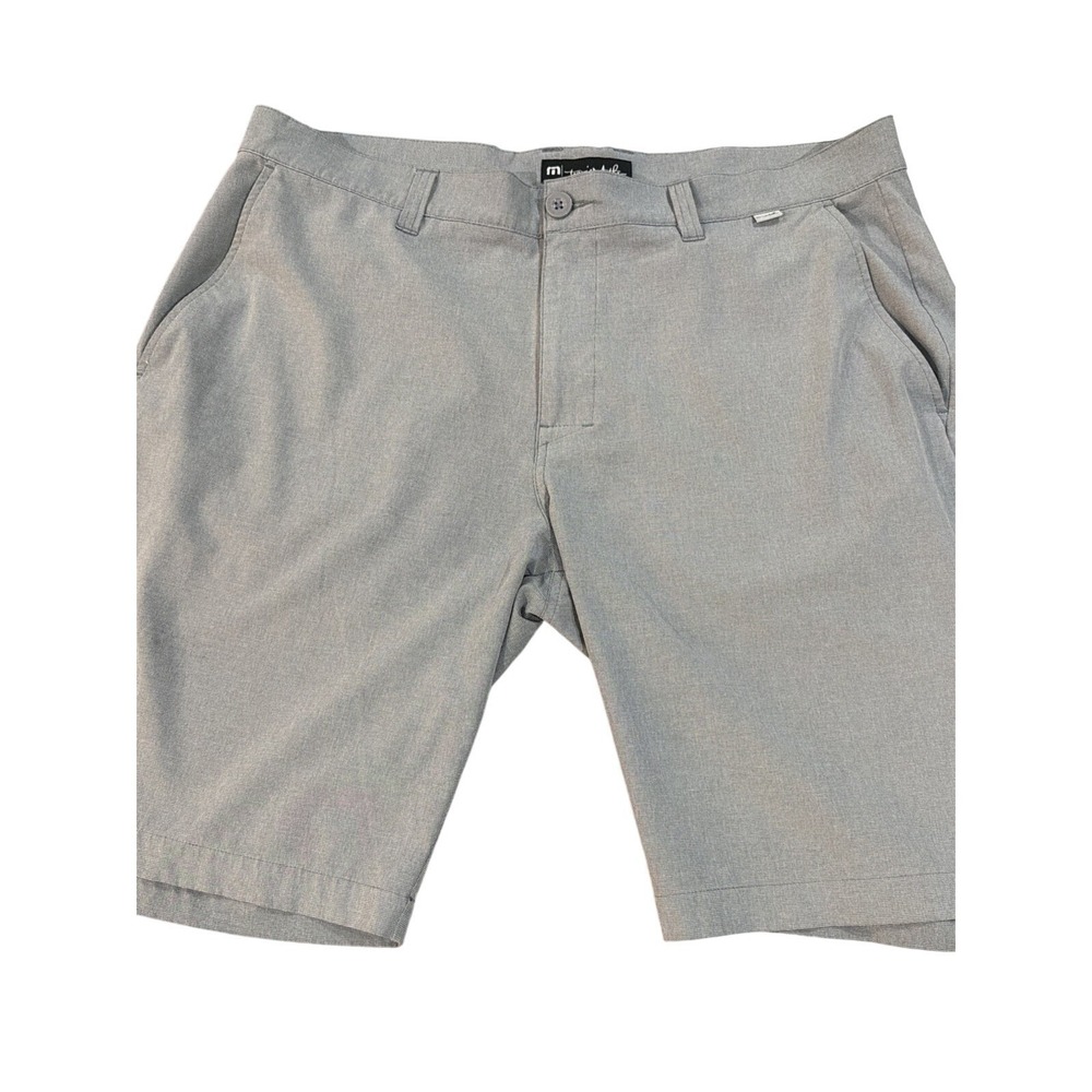Travis Mathew Men's Golf Shorts Size 38 Gray 10" Inseam Gray